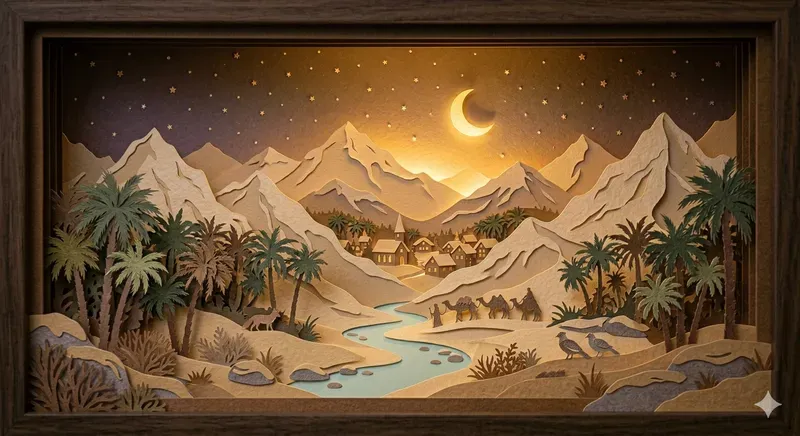 Papercut Layered Shadow Box Art