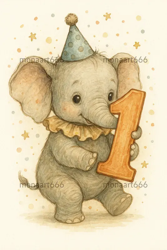 Whimsical Nursery Number Animals