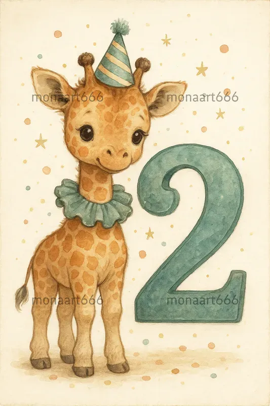 Whimsical Nursery Number Animals