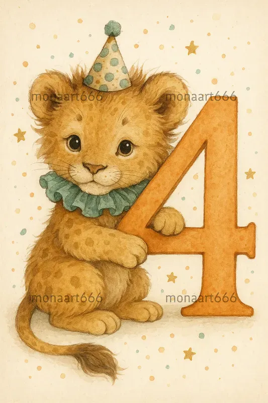 Whimsical Nursery Number Animals