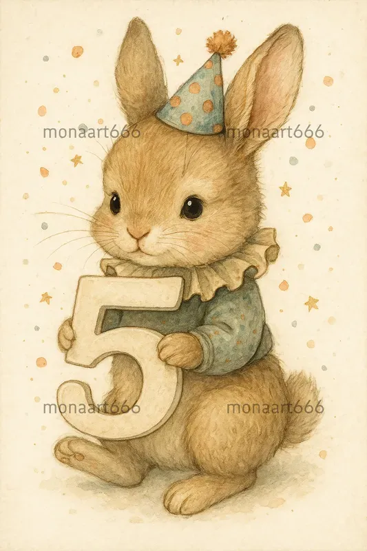 Whimsical Nursery Number Animals