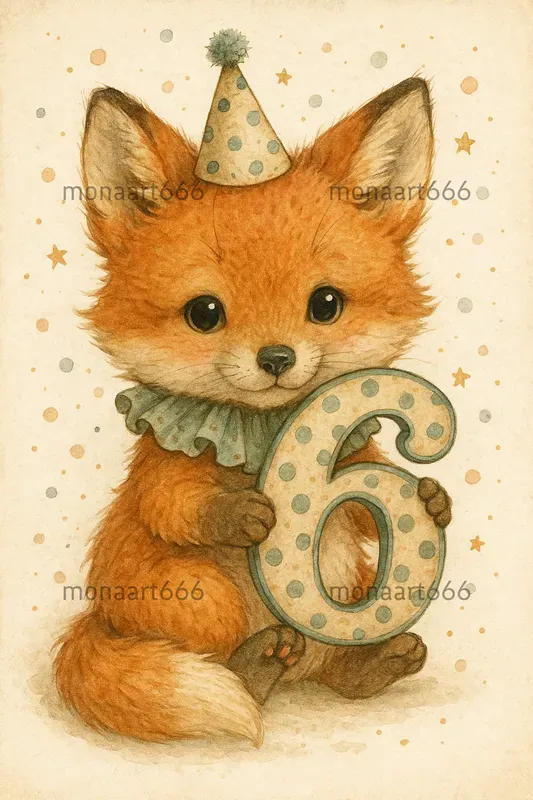 Whimsical Nursery Number Animals