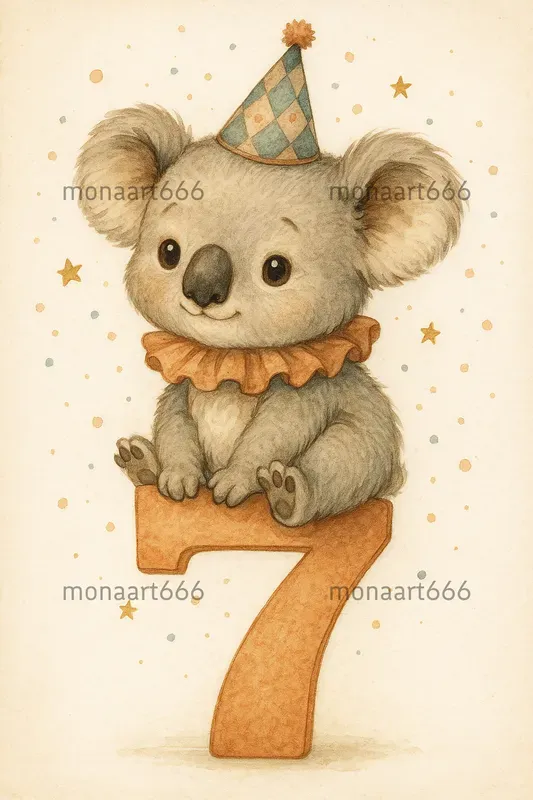 Whimsical Nursery Number Animals