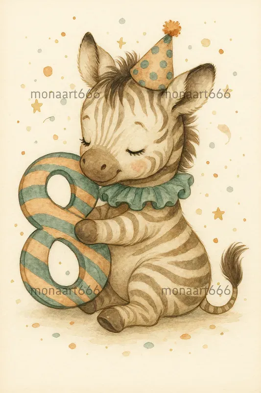 Whimsical Nursery Number Animals