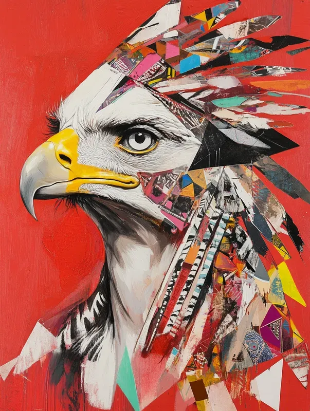 Avantgarde Ethnic Portrait Art