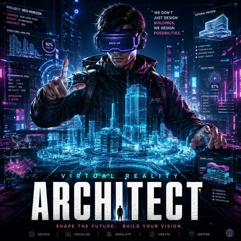 Cyberpunk Tech Posters