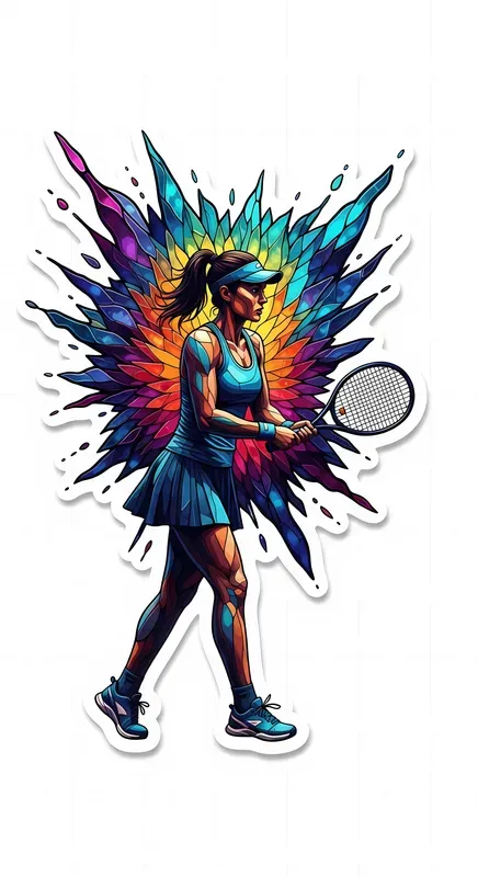 Cinematic Glass Burst Stickers