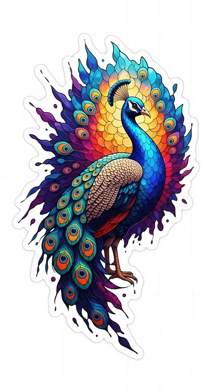 Cinematic Glass Burst Stickers