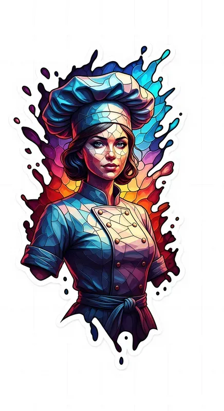 Cinematic Glass Burst Stickers