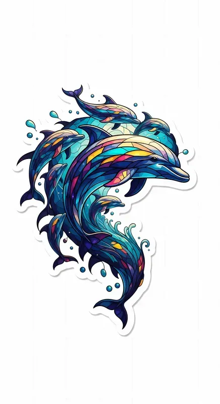 Cinematic Glass Burst Stickers