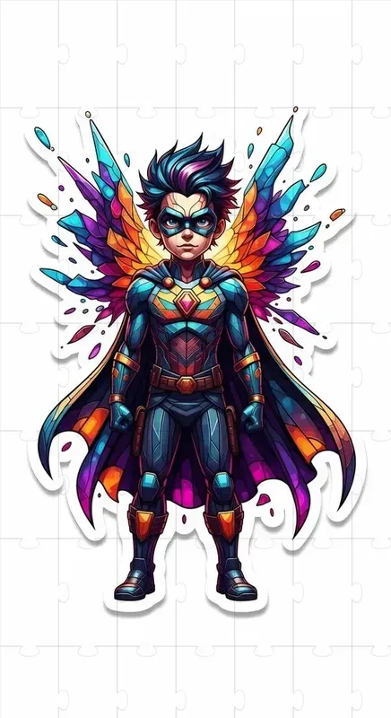 Cinematic Glass Burst Stickers