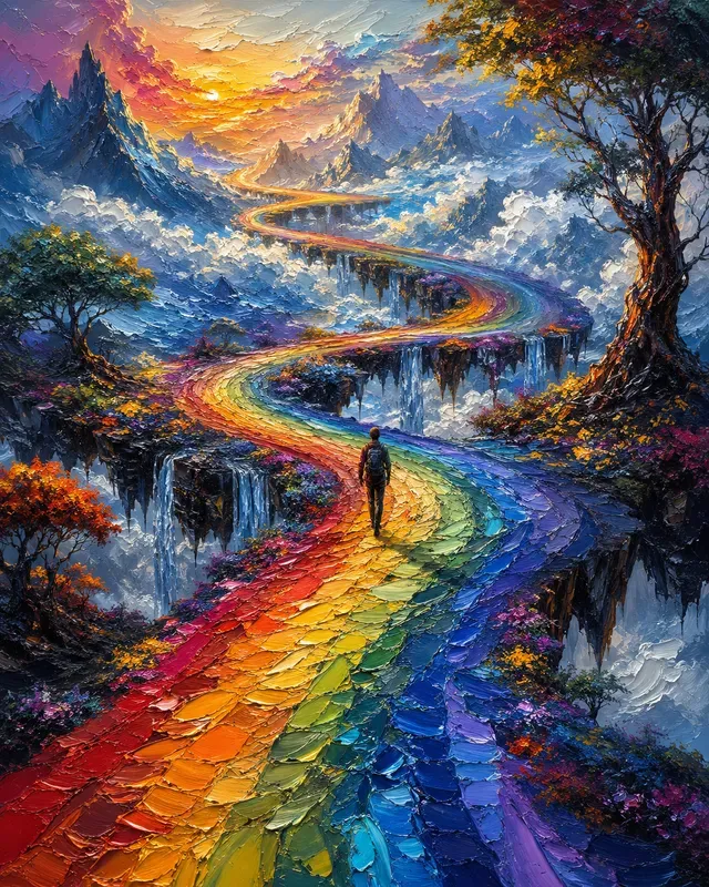 Rainbow River Dreamscape Palette Flows