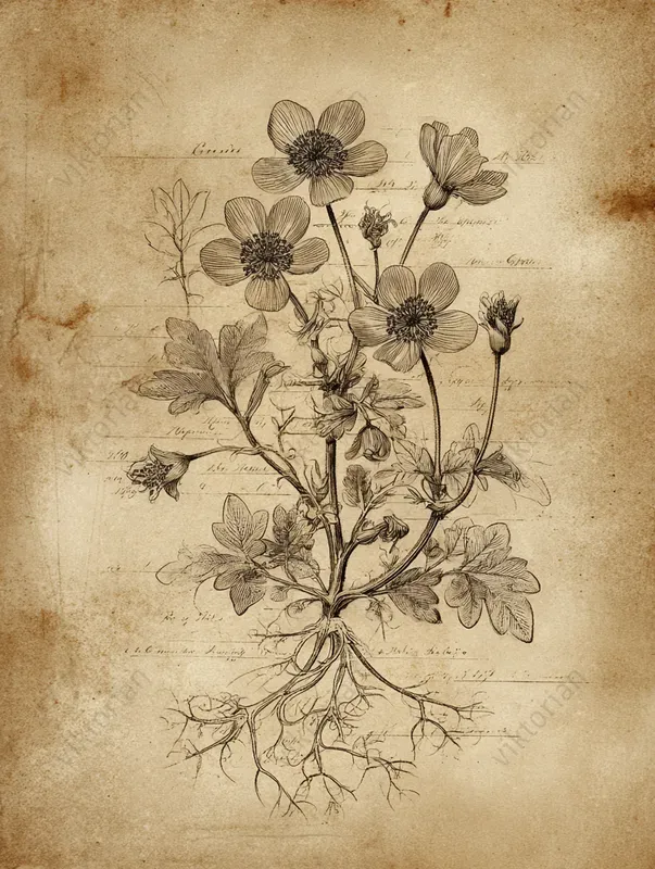 Vintage Botanical Sketch Illustrations