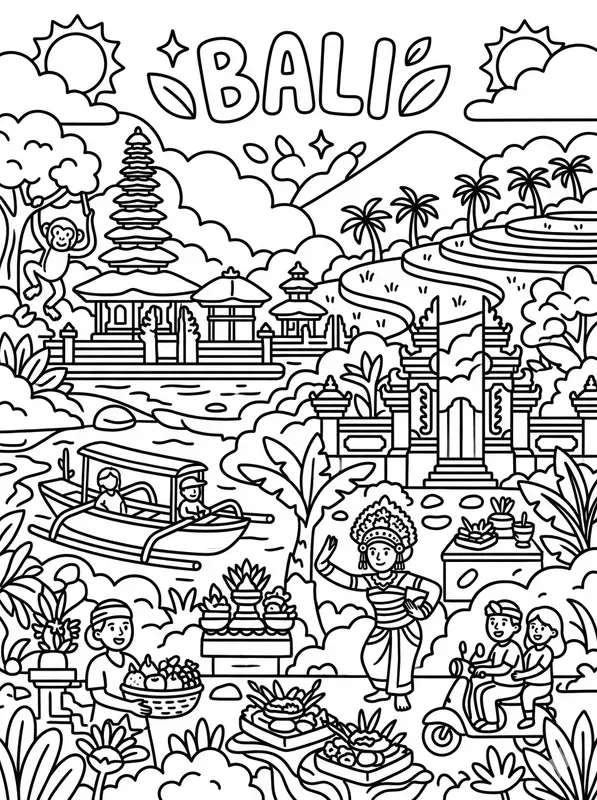 Retro Pop Coloring Book Pages