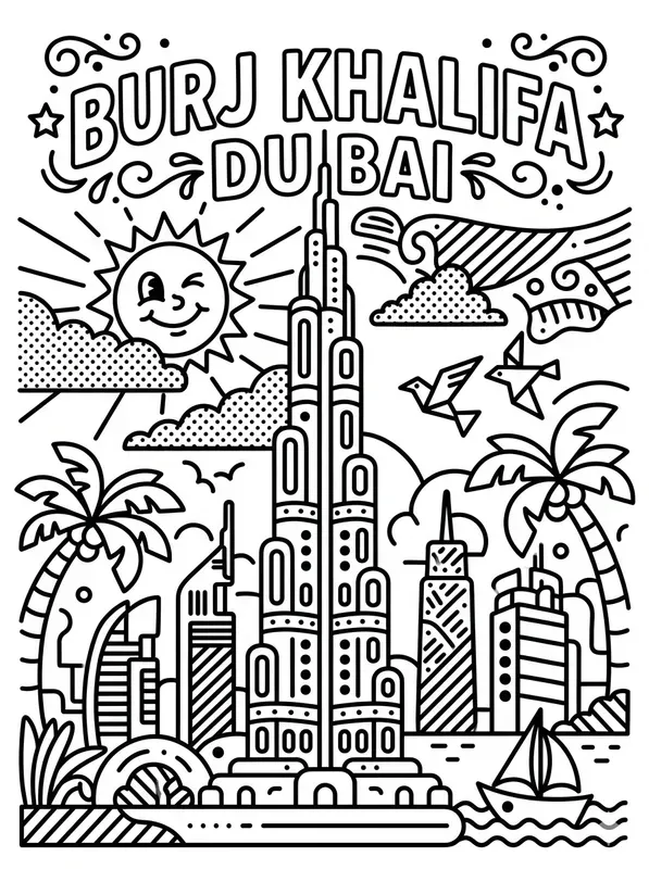 Retro Pop Coloring Book Pages