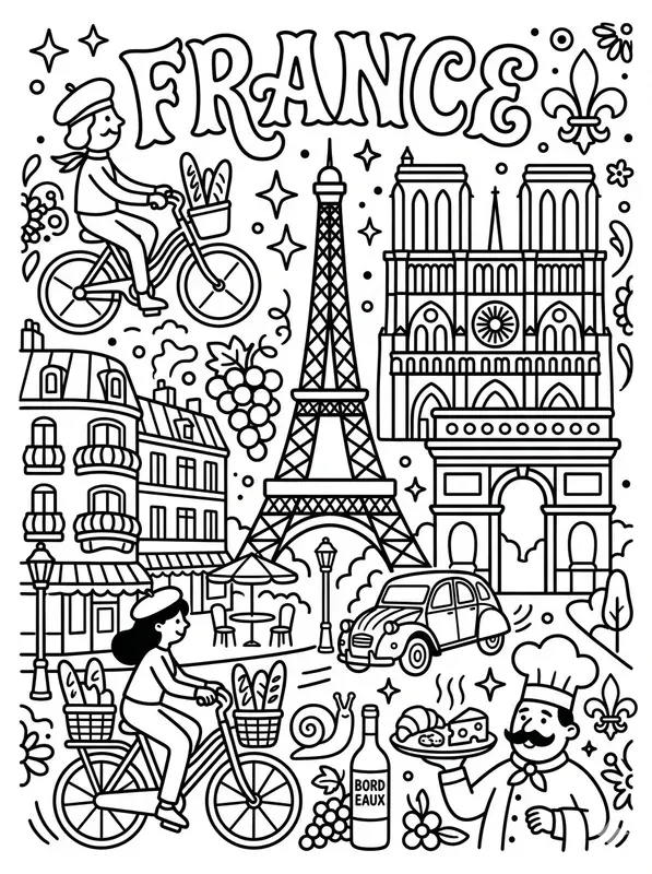 Retro Pop Coloring Book Pages