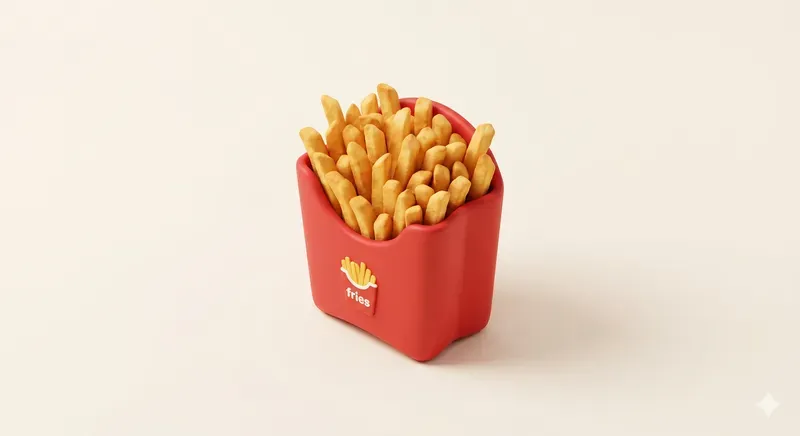 Amazingly Expressive 3D App Food Icons