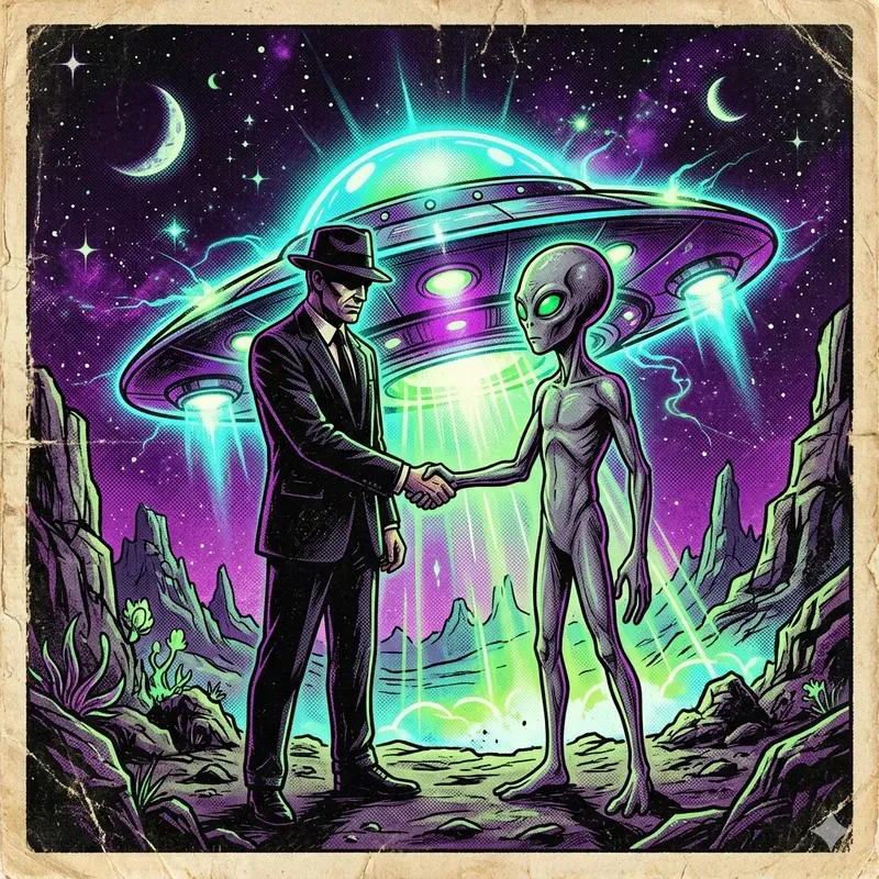 Retro Scifi Alien Art Generator