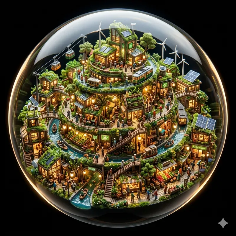 Consistent Miniature Life Diorama Orbs