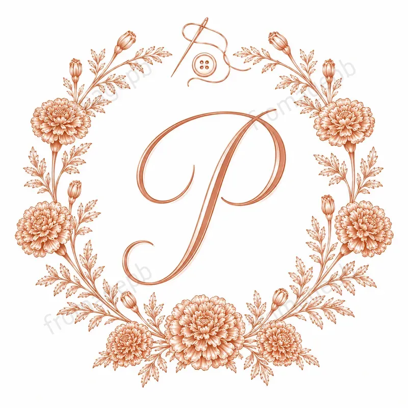 Custom Monogram Wreath Logo Designs