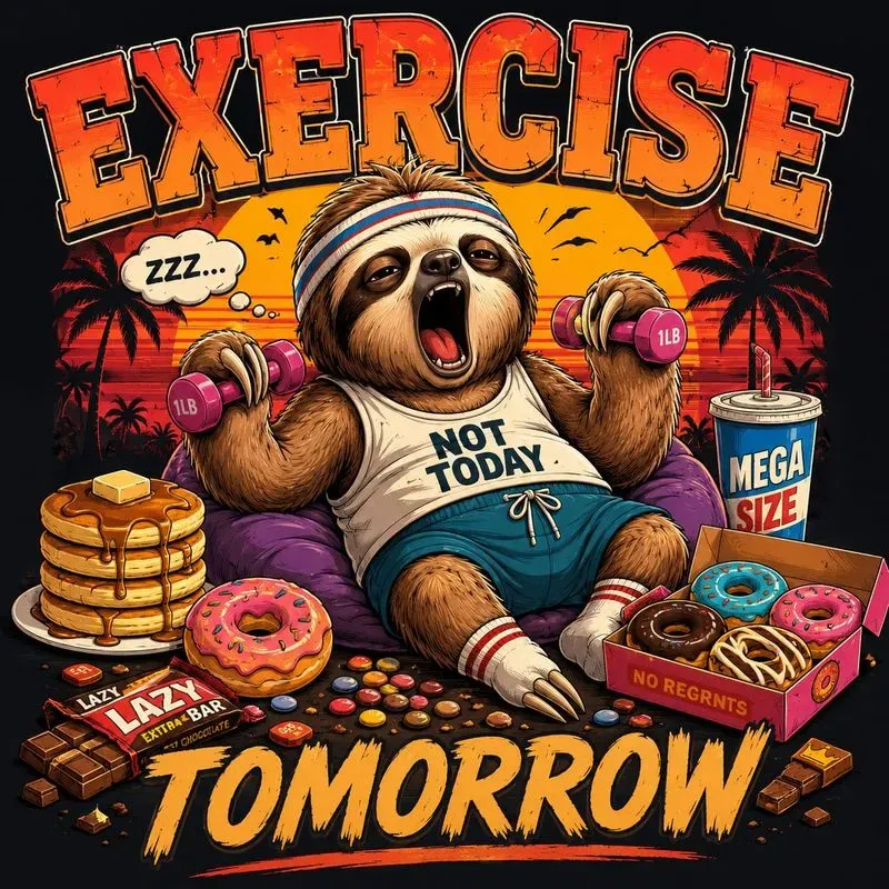 Too Lazy Gym Animals