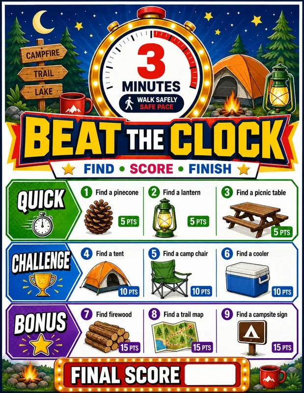Timed Scavenger Hunt Challenge Generator