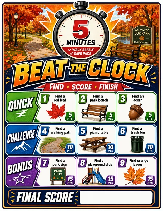 Timed Scavenger Hunt Challenge Generator