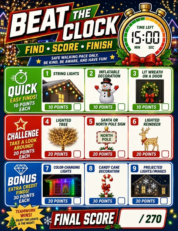Timed Scavenger Hunt Challenge Generator