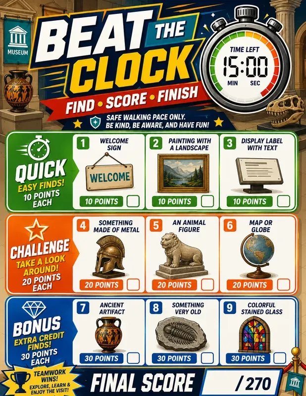 Timed Scavenger Hunt Challenge Generator
