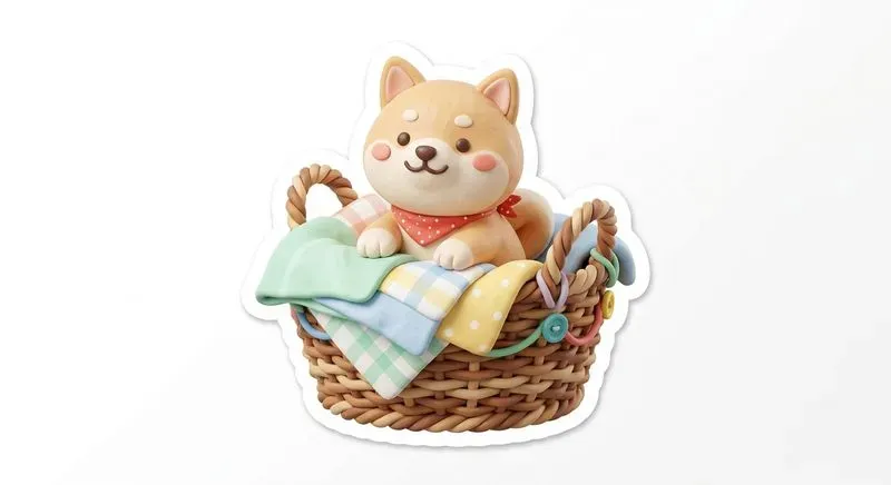 3D Cozy Clay Cute Animal Stickers