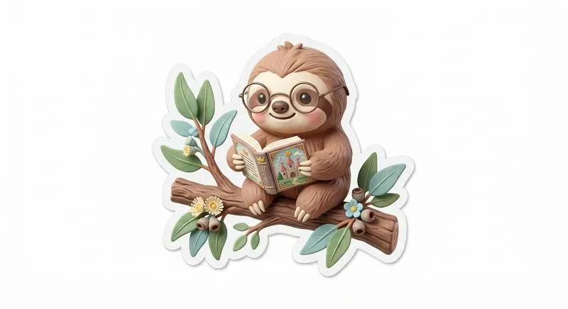 3D Cozy Clay Cute Animal Stickers