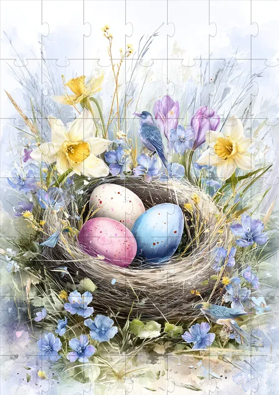 Vintage Easter Meadow Illustrations