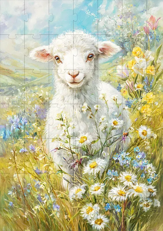 Vintage Easter Meadow Illustrations