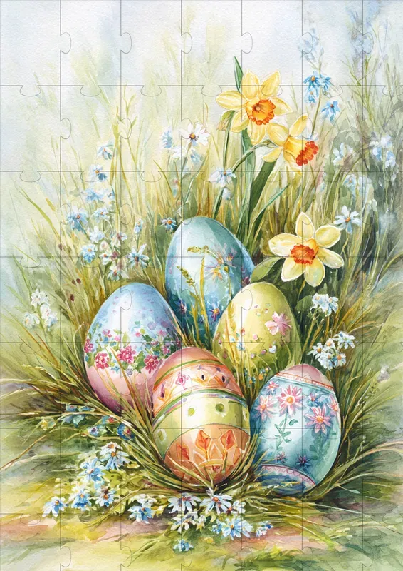 Vintage Easter Meadow Illustrations