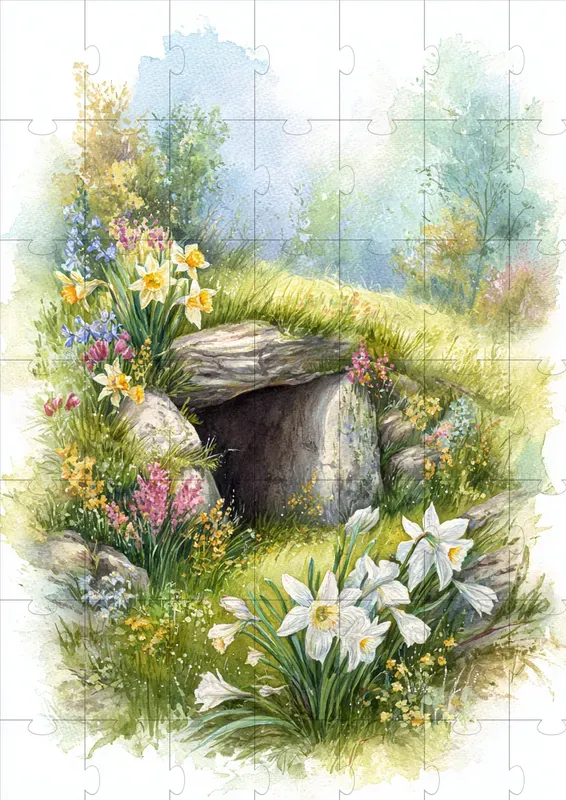 Vintage Easter Meadow Illustrations