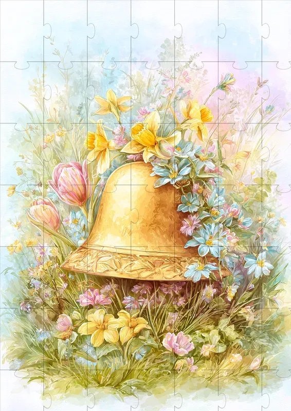 Vintage Easter Meadow Illustrations
