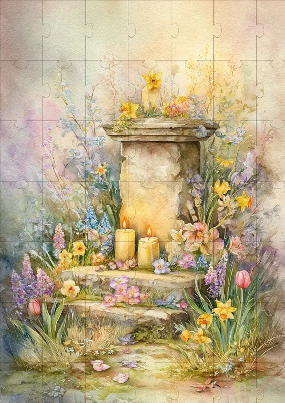 Vintage Easter Meadow Illustrations