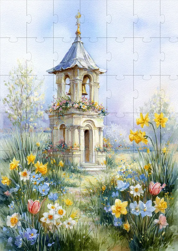 Vintage Easter Meadow Illustrations