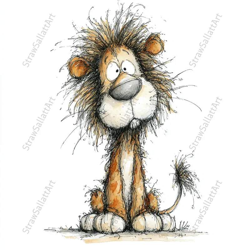 Funny Quirky Animal Logo Illustrations