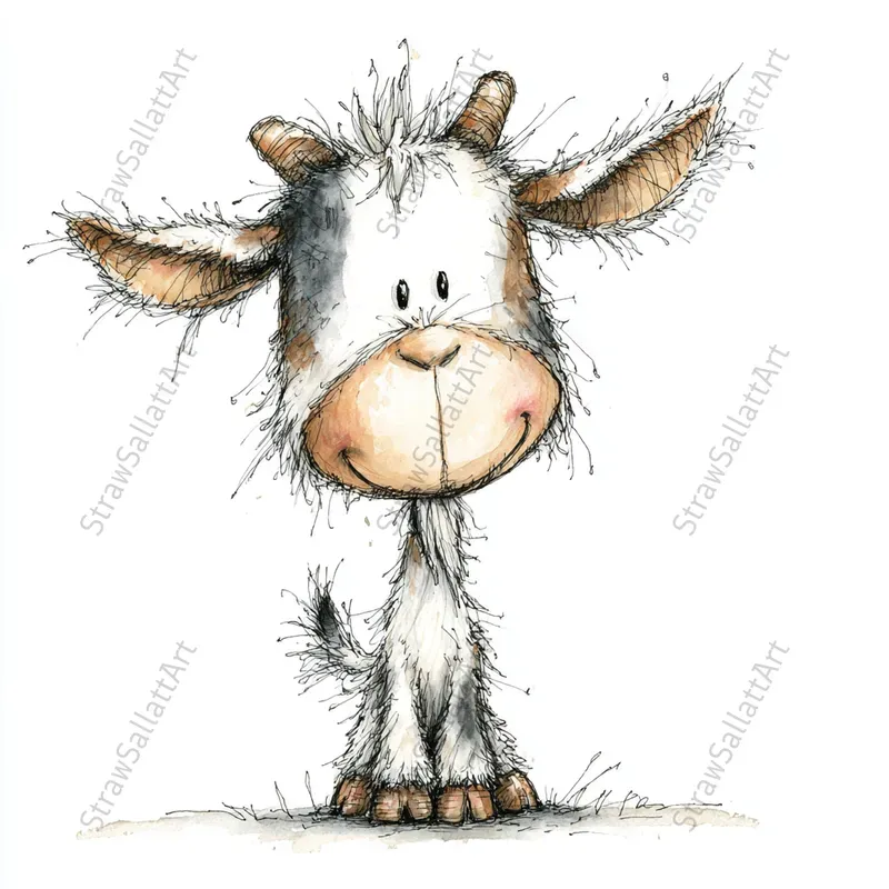 Funny Quirky Animal Logo Illustrations