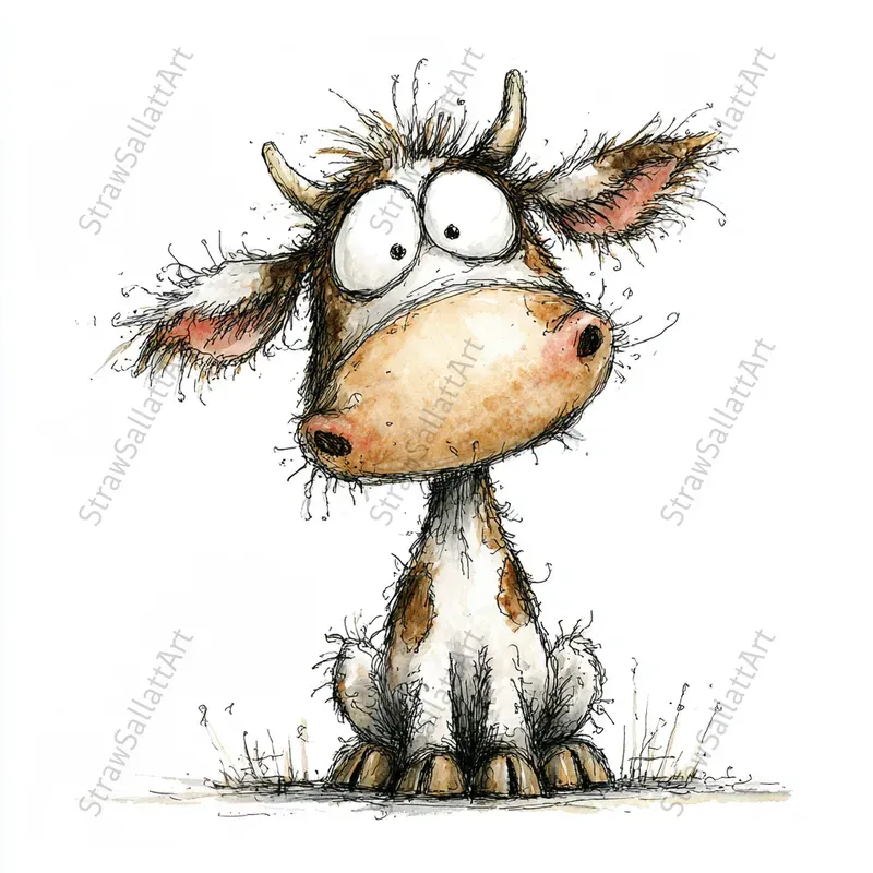 Funny Quirky Animal Logo Illustrations