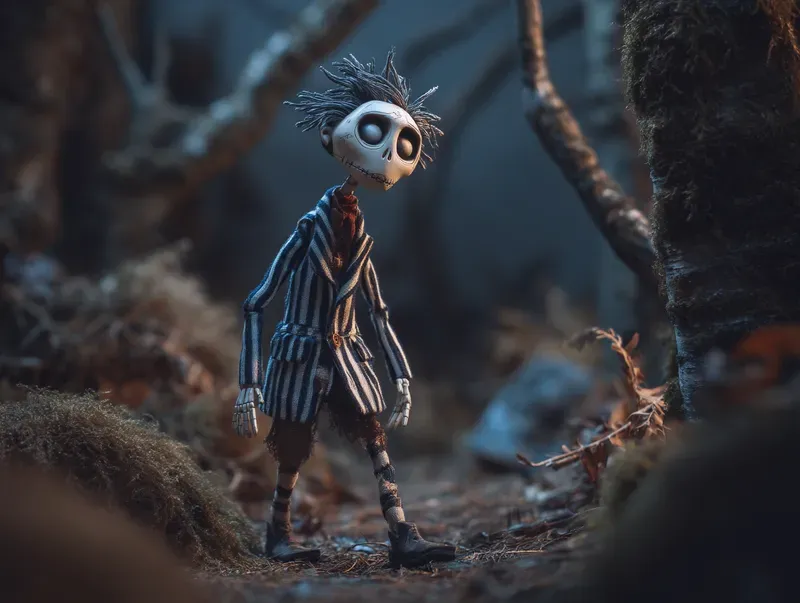 Tim Burton Style Stop Motion Characters