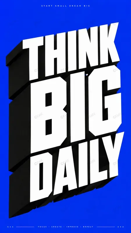 3D Typography Posters