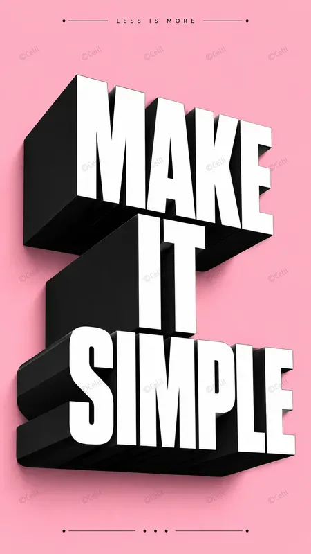 3D Typography Posters