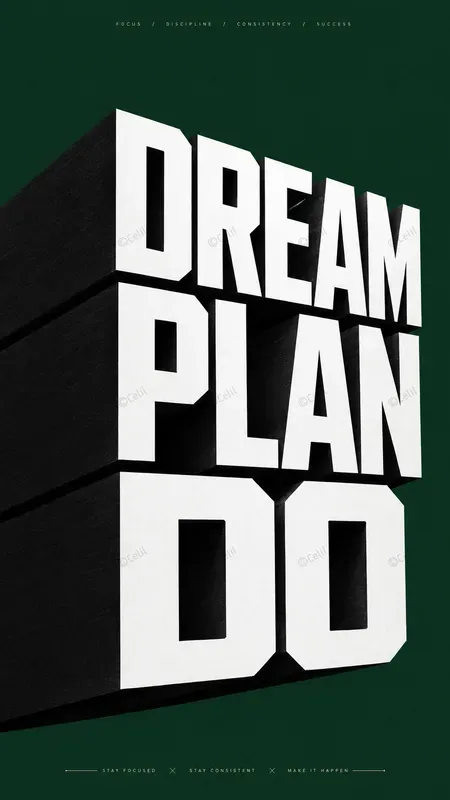 3D Typography Posters