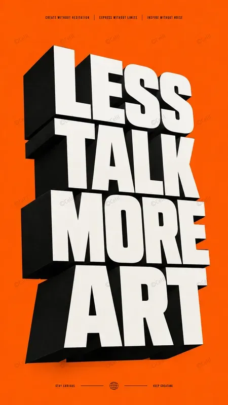 3D Typography Posters