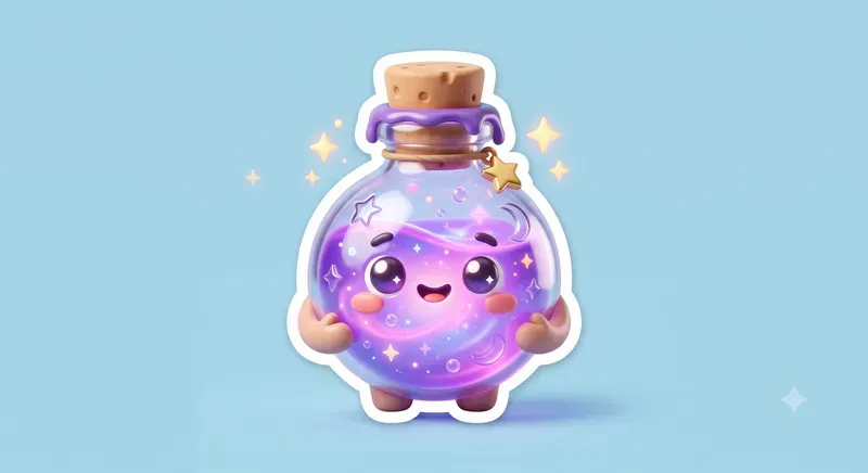 Cute 3D Clay Diecut Sticker Generator