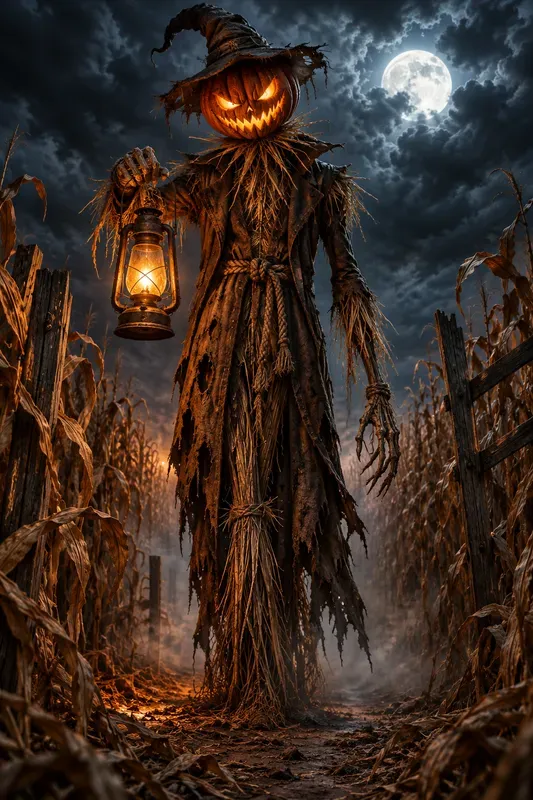 Pumpkin Scarecrow Nightmare Figures