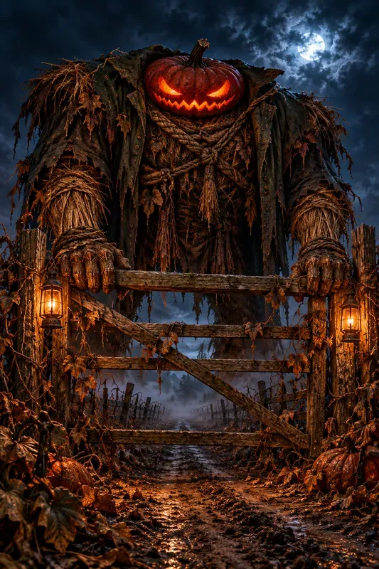Pumpkin Scarecrow Nightmare Figures