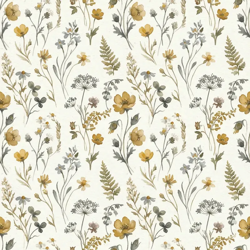 Boho Nursery Watercolor Seamless Patterns